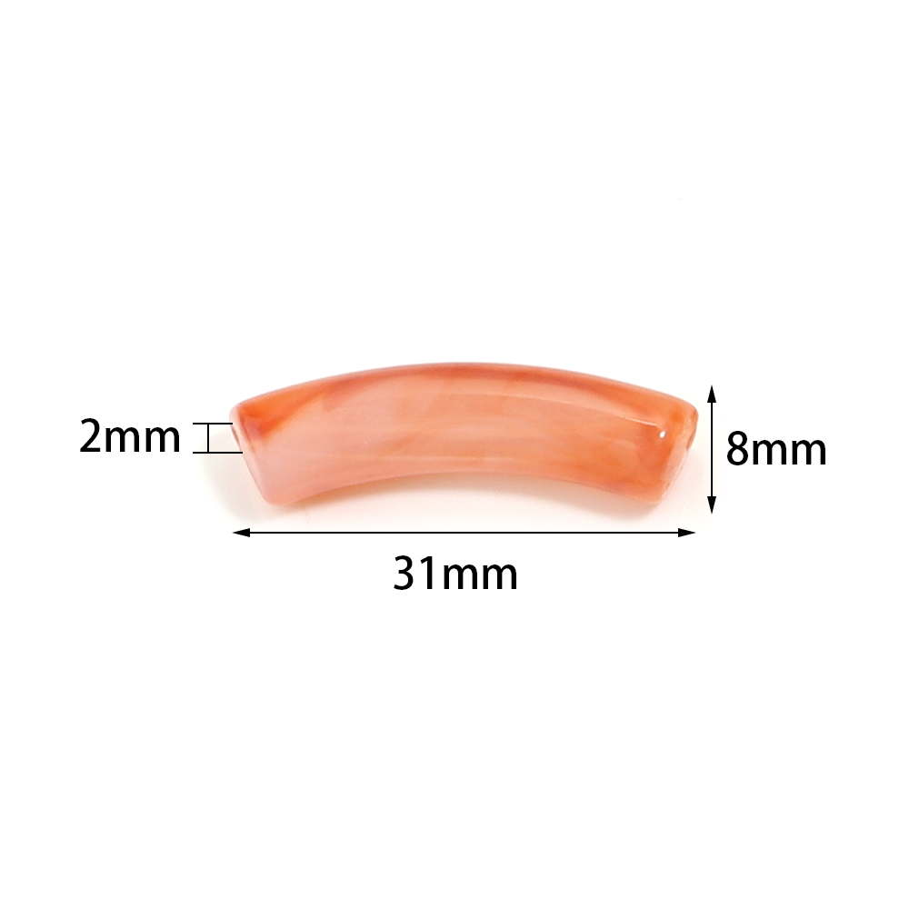 ลูกปัดอะคริลิกรูปทรงหลอดไม้ไผ่ - Crimp Bead Tube บทวิจารณ์และราคา