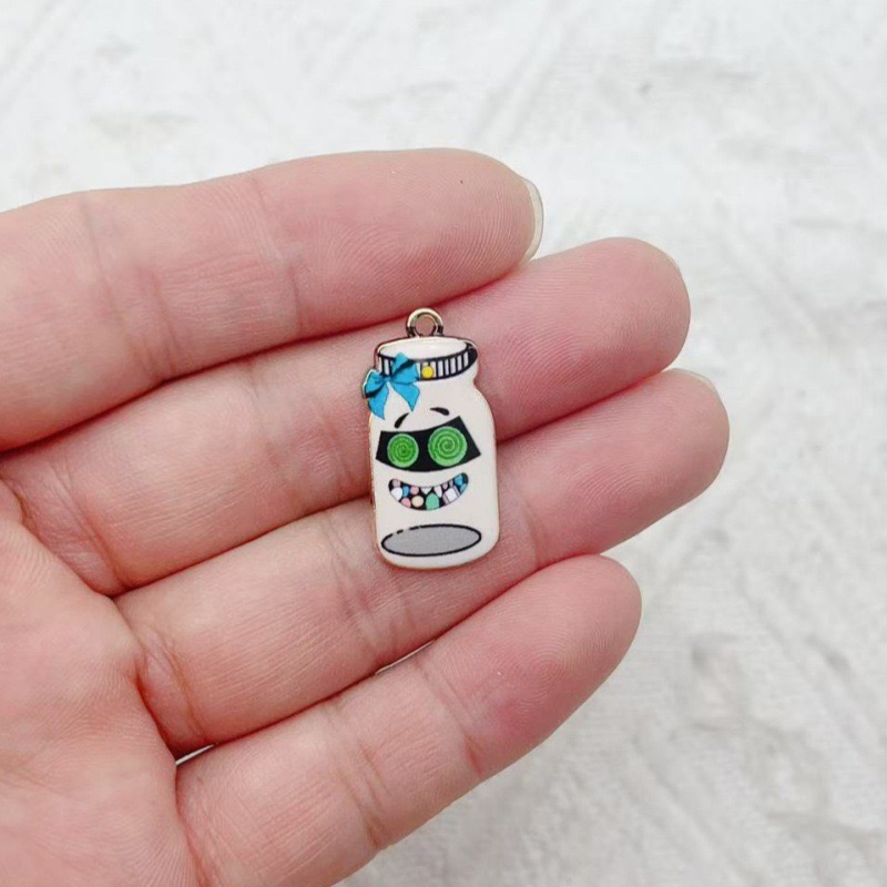 จี้ขวดพิมพ์ลายโลหะผสม 12 ชิ้น, - Jewelry Making Earrings บทวิจารณ์และราคา