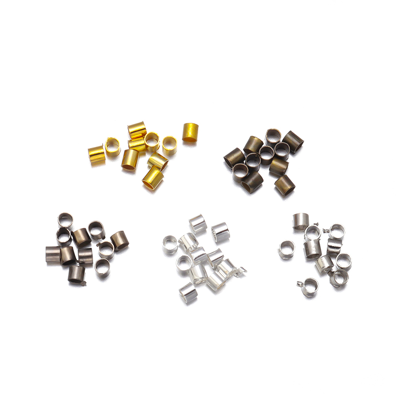 500 ชิ้น/ล็อตทองแดงตําแหน่งลูก - Crimp Bead Tube บทวิจารณ์และราคา