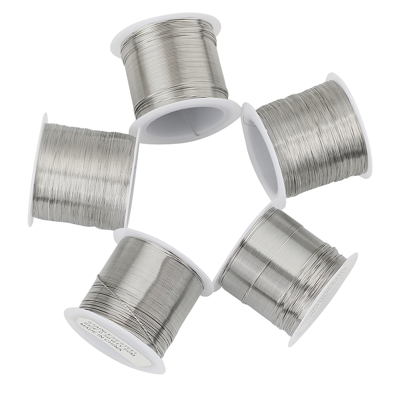 1 ม้วนสแตนเลส 0.2 0.3 0.4 0.5  - Jewelry Making Thread บทวิจารณ์และราคา