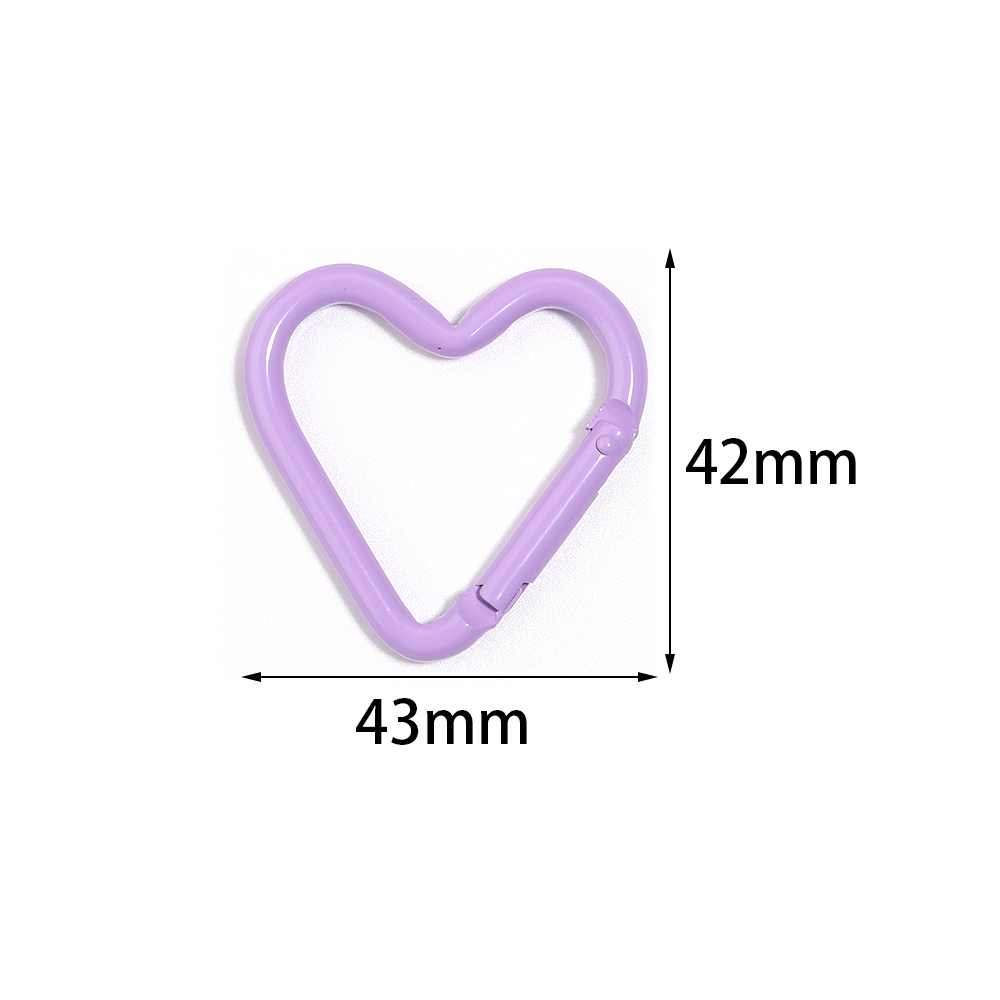 5 ชิ้น คาราบิเนอร์รูปหัวใจหลาก - Jewelry Making Rings บทวิจารณ์และราคา