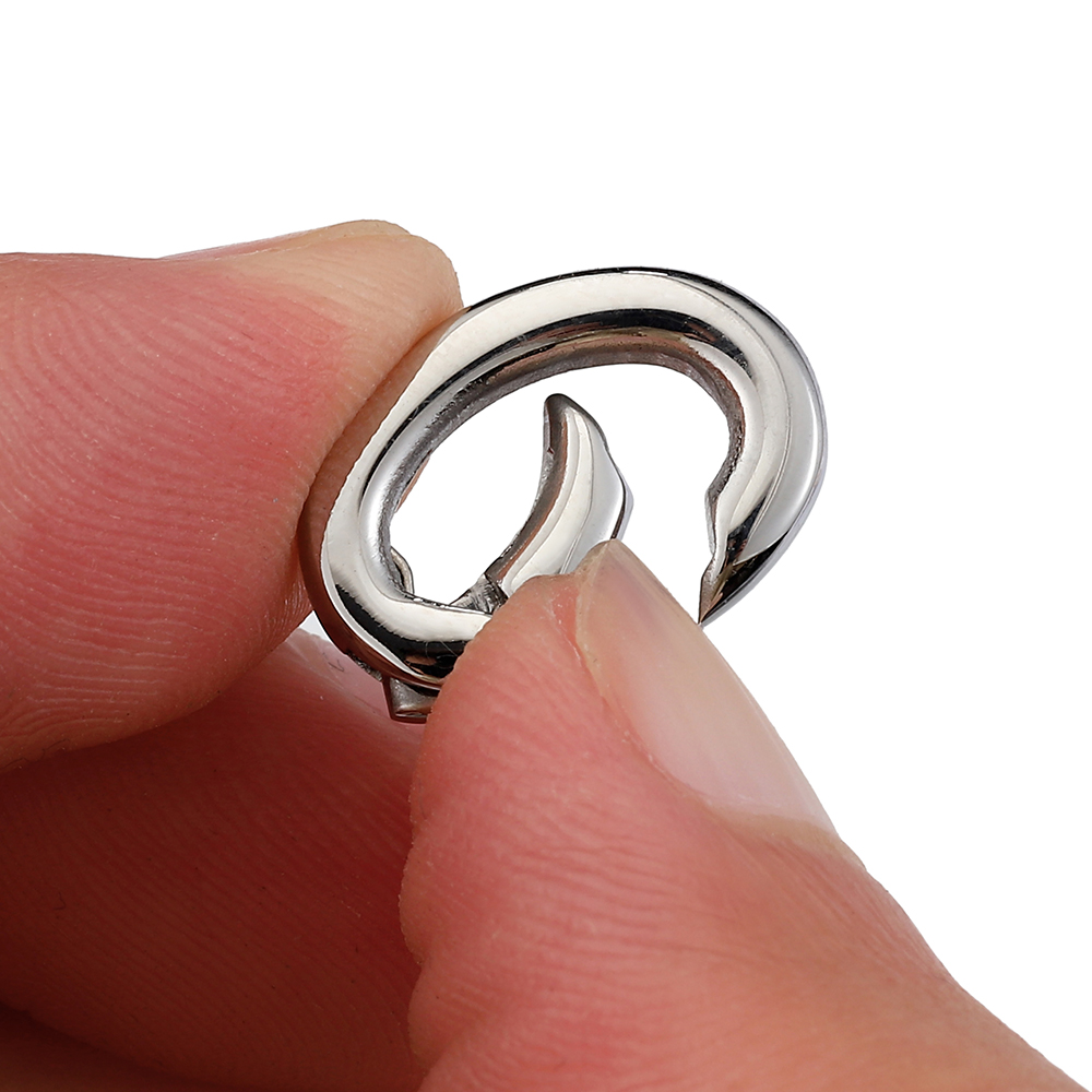 2Pcs/1Pc สแตนเลสฤดูใบไม้ผลิกุ้ - Jewelry Making Rings บทวิจารณ์และราคา