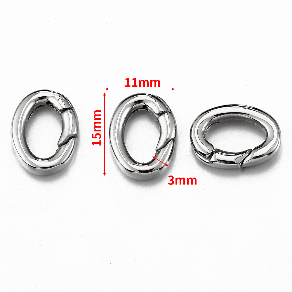 2Pcs/1Pc สแตนเลสฤดูใบไม้ผลิกุ้ - Jewelry Making Rings บทวิจารณ์และราคา