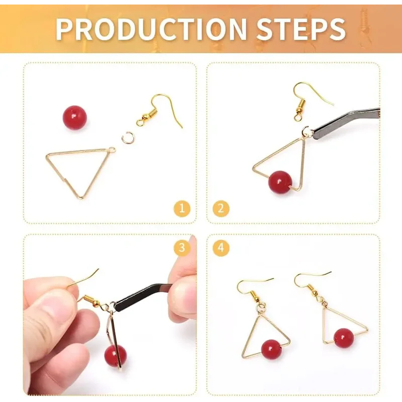 อุปกรณ์ทำต่างหู DIY 100/500 ชิ - Jewelry Making Earrings บทวิจารณ์และราคา