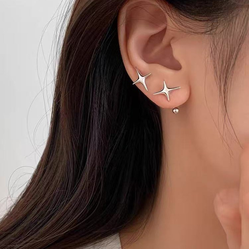 ต่างหูเงินแท้ 925 รูปดาวแบบไม่ - Beading Needle Fine บทวิจารณ์และราคา