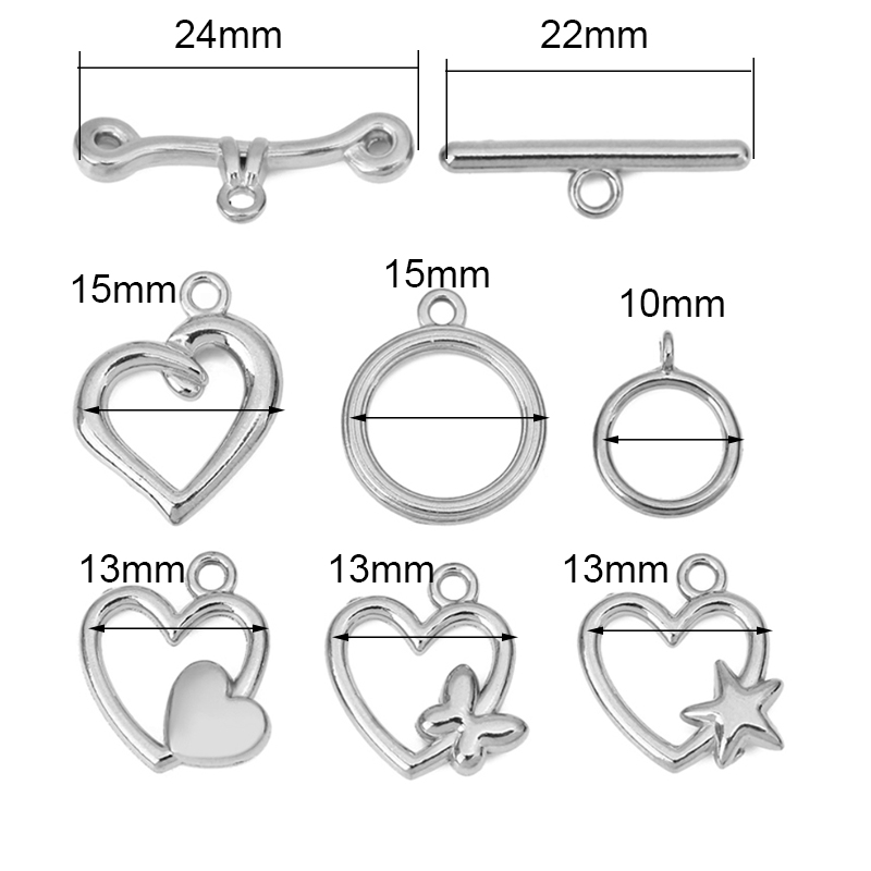 ตัวล็อคแบบ OT สแตนเลสเคลือบ PV - Jewelry Making Necklaces บทวิจารณ์และราคา