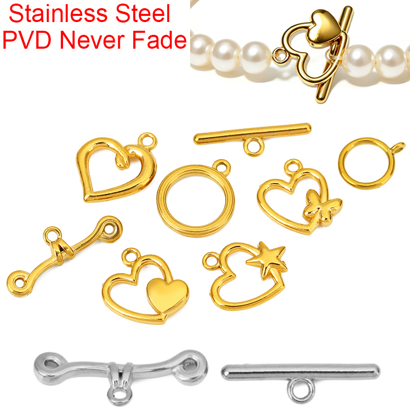 ตัวล็อคแบบ OT สแตนเลสเคลือบ PV - Jewelry Making Necklaces บทวิจารณ์และราคา
