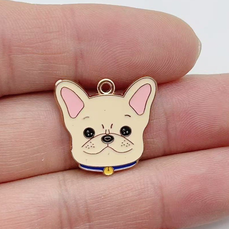 จี้โลหะผสมรูปสุนัขลายจุดการ์ตู - Jewelry Making Earrings บทวิจารณ์และราคา