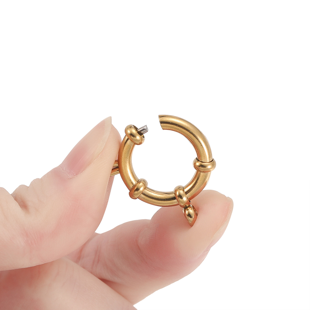 ตะขอเกี่ยวสปริงทรงกลมสแตนเลส 2 - Jewelry Making Necklaces บทวิจารณ์และราคา