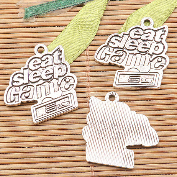 10 ชิ้น 24 มม. สีเงินทิเบต จี้ - Jewelry Making Game บทวิจารณ์และราคา