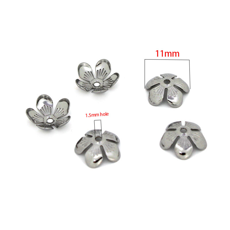 50 ชิ้น 11 มิลลิเมตรสแตนเลสดอก - Bead Cap Flower บทวิจารณ์และราคา