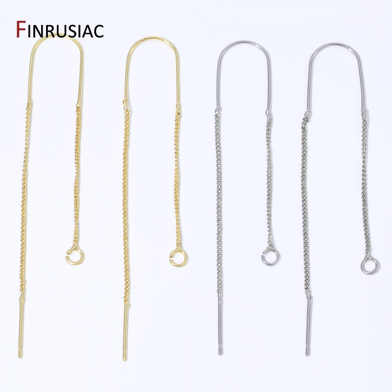 ต่างหูแบบห้อยพู่ยาวชุบทอง 18K  - Jewelry Making Thread บทวิจารณ์และราคา