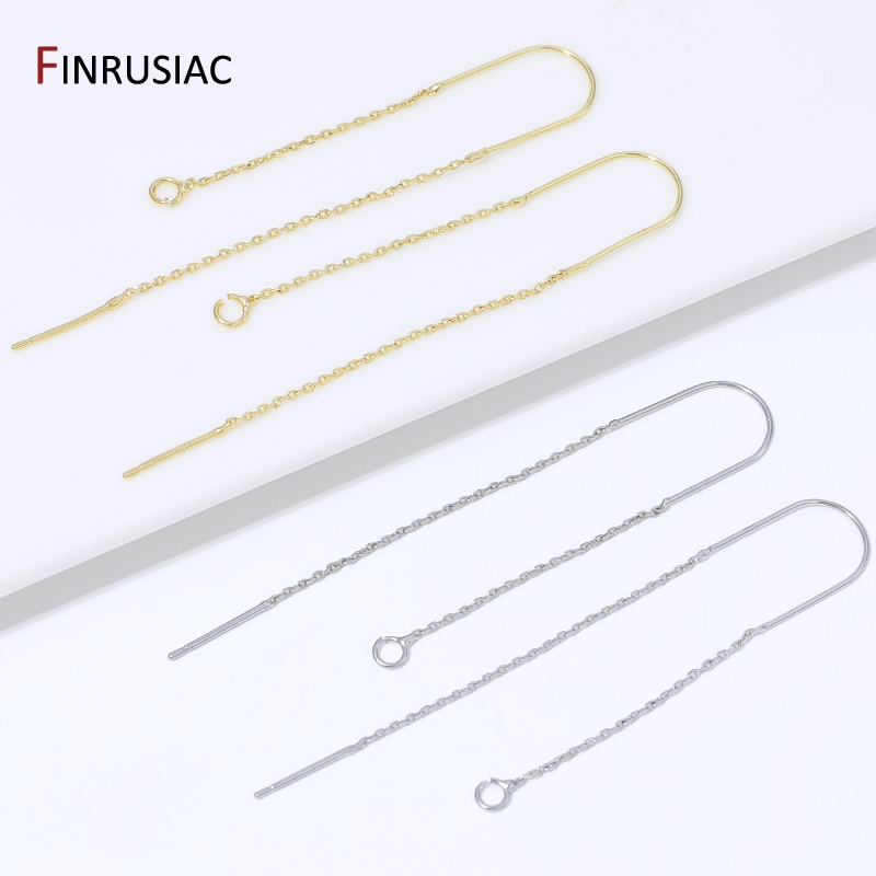 ต่างหูแบบห้อยพู่ยาวชุบทอง 18K  - Jewelry Making Thread บทวิจารณ์และราคา