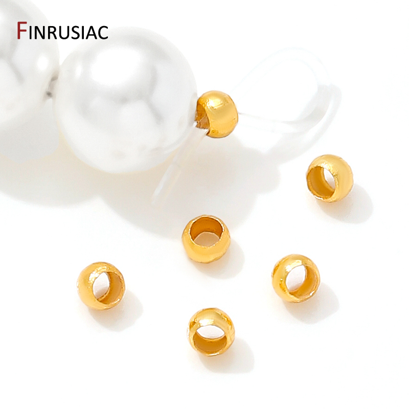 ทองเหลืองชุบทอง 18K รอบ/หลอด C - Crimp Bead Tube บทวิจารณ์และราคา