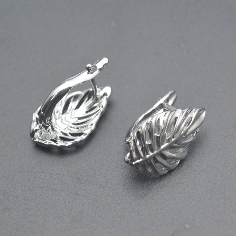 ต่างหูแบบตะขอเกี่ยวรูปใบไม้ ชุ - Jewelry Making Hoops บทวิจารณ์และราคา