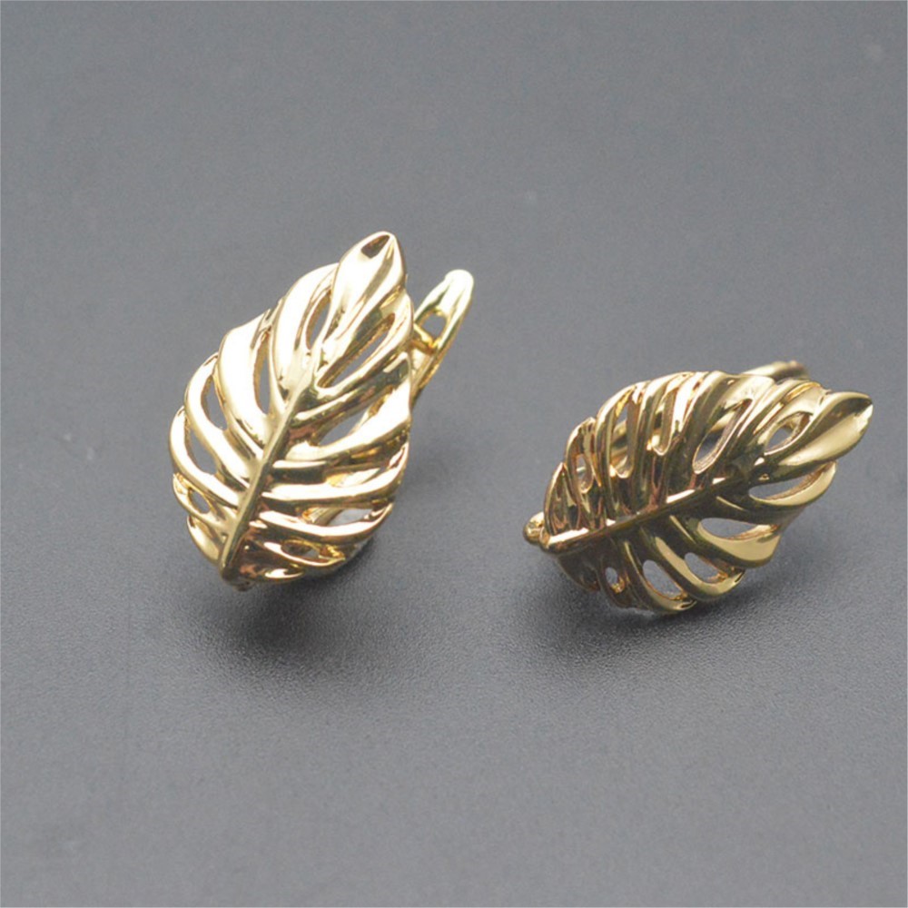 ต่างหูแบบตะขอเกี่ยวรูปใบไม้ ชุ - Jewelry Making Hoops บทวิจารณ์และราคา