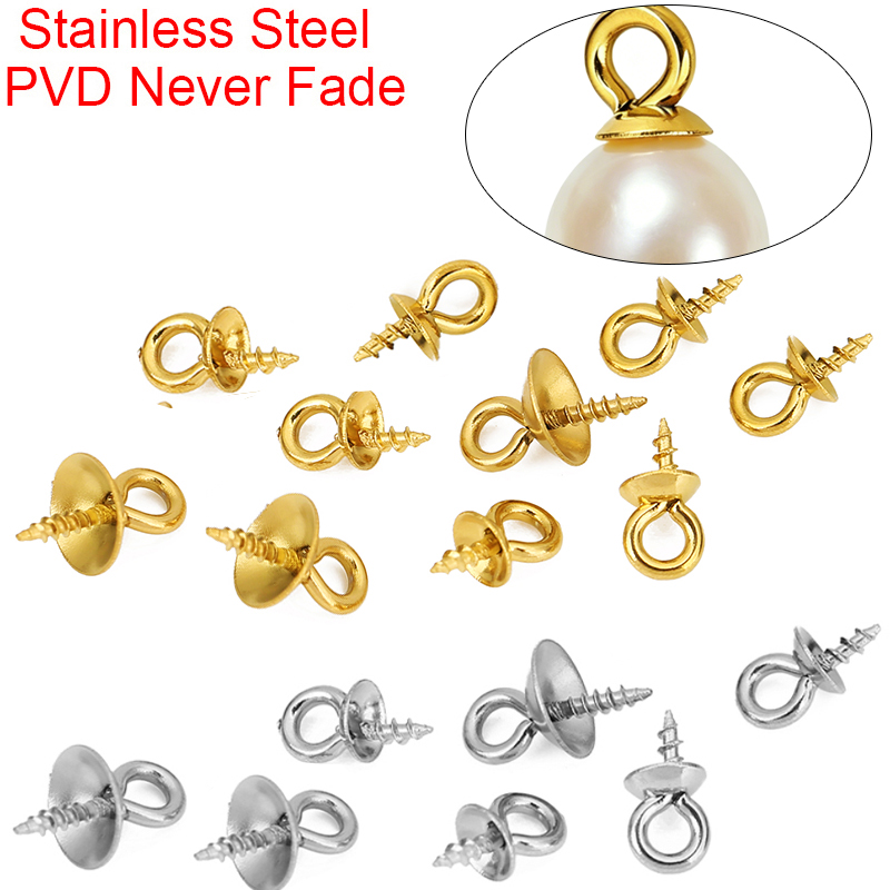 ตะขอเกี่ยวจี้มุกสแตนเลส 20 ชิ้ - Jewelry Making Necklaces บทวิจารณ์และราคา