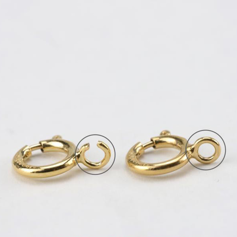 ตะขอเกี่ยวแบบสปริงเคลือบทอง 14 - Jewelry Making Hoops บทวิจารณ์และราคา