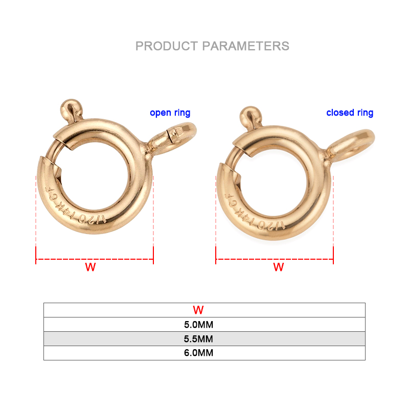ตะขอเกี่ยวแบบสปริงเคลือบทอง 14 - Jewelry Making Hoops บทวิจารณ์และราคา